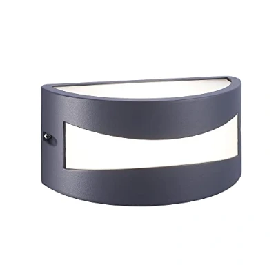 Imagen de wonderlamp W T000054 Aplique de Pared para Exterior, Jardín, Terraza, Garage, Marrón Óxido, Bombilla E27