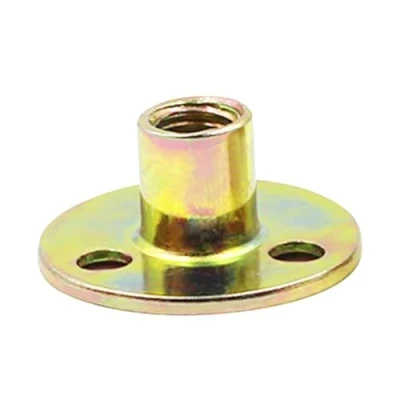 Imagen de Xkzhrr 10 Piezas M8 Tuerca de Brida, Rosca Hembra Acero Carbono Galvanizado, Herrajes para Muebles,para Muebles Madera Dura y Blanda Fijación Conexión (M6)