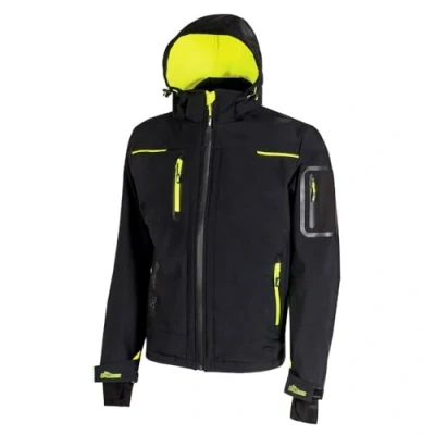 Imagen de U Power WORLD, pantalones cargo ajustados, con múltiples bolsillos delanteros y laterales, cómodos elásticos, botón delantero, tela transpirable(BLACK CARBON_M)