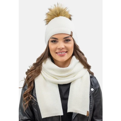 Imagen de Vivisence SET Bufanda, Mujer, Talla: One Size, Ecru