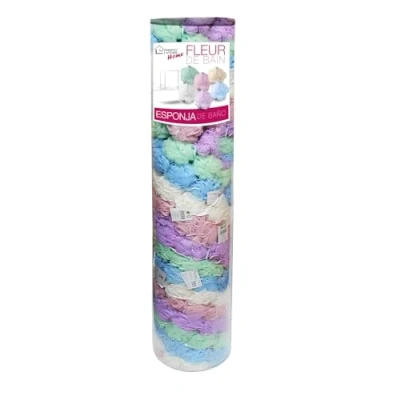 Imagen de FORNOR 16484 ESPONJA FLOR DE BAÃ‘O SURT. EN DISPLAY D