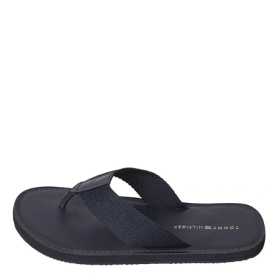 Imagen de Tommy Hilfiger Hombre Chancletas Leather Beach Sandal Chanclas, Azul (Desert Sky), 40 EU