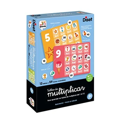 Imagen de Diset Tablas de multiplicar, Juego Educativo para Aprender a multiplicar partir 7 años