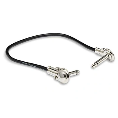 Imagen de Hosa IRG 103, Guitar Patch Cable, Low profile Right angle to Same, 3 ft