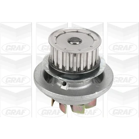 Imagen de GRAF PA409 Bomba de agua 21 con junta anular mecánico Chapa acero 62,3 para accionamiento correa trapecial OPEL: Calibra A, Kadett E CC