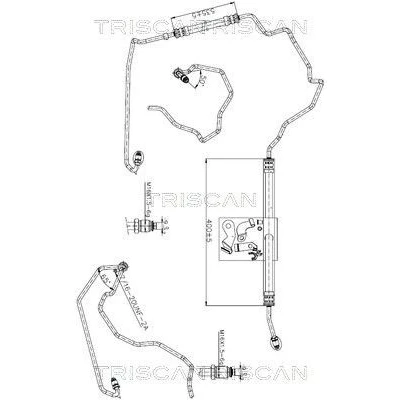 Imagen de TRISCAN 8516 25006 Manguera hidráulica, dirección de bomba hidráulica a mecanismo RENAULT: Kangoo I