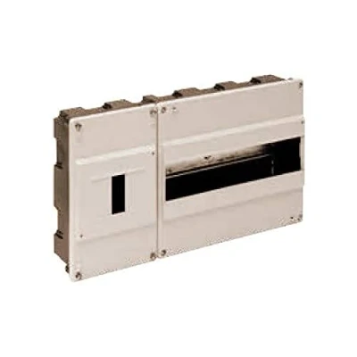 Imagen de Solera 680 Caja para ICP y distribución. de 1 a 4 elementos hasta 40A. 348x188x55.Marfil. Empotrar.