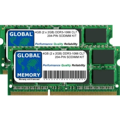 Imagen de 4GB (2 x 2GB) DDR3 1066MHz PC3 8500 204 PIN SODIMM MEMORIA RAM KIT PARA MACBOOK (PRINCIPIOS DE 2008 MEDIADOS/FINALES 2009 MEDIADOS 2010) &amp; PRO PRINCIPIOS DE/MEDIADOS/FINALES