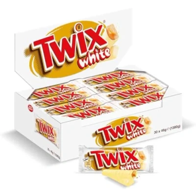 Imagen de Twix White Barritas de Chocolate blanco, galleta y caramelo, 30x46g