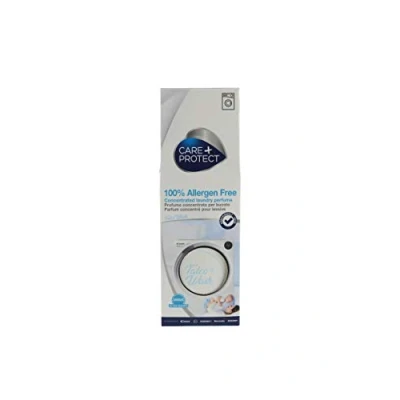 Imagen de CARE + PROTECT Talco Wash, Esencia 100% Pura, Fragancia de Lavandería para Lavadoras, Concentrada Ropa y Ropa, Fórmula Activa Larga Duración, hasta 5 semanas, 20 ciclos, 100ml