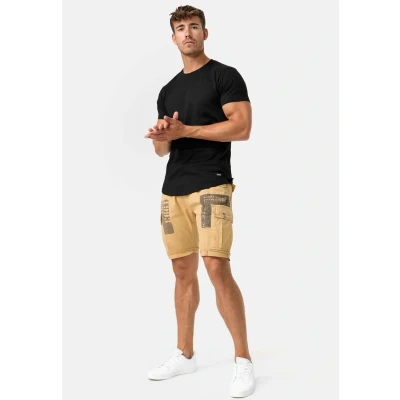 Imagen de Indicode Hombres Jaramillo Shorts Cargo con 6 Bolsillos confeccionados en 100% algodón Tan L