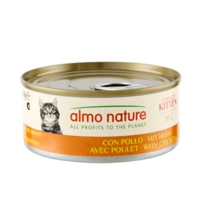 Imagen de Almo Nature HFC Kitten con Pollo Comida húmeda para Gatito: 24 Cajas de 150 g