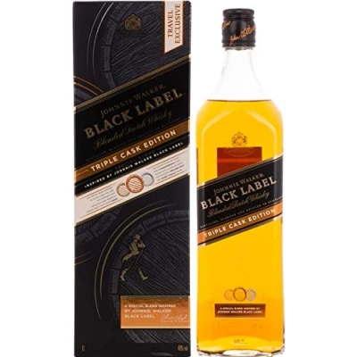 Imagen de Johnnie Walker BLACK LABEL Blended Scotch Whisky TRIPLE CASK EDITION 40% Vol. 1l in Giftbox