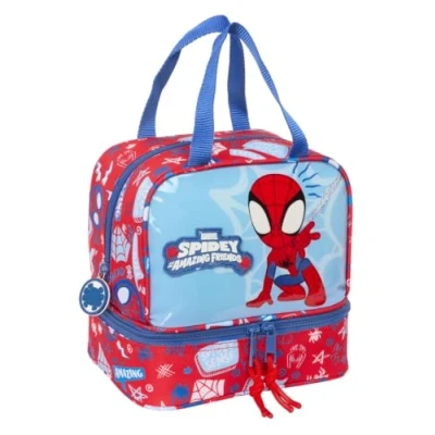 Imagen de SPIDEY RESCUE Portameriendas, Portatodo, Calidad y Máxima Resistencia, Porta Comida, Recreo, Merienda Desayuno, 20x15x20 cm