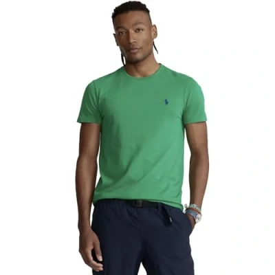 Imagen de Ralph Lauren Camiseta de Punto Custom Slim Fit (FR/ES, Letras, XL, Regular, Green)