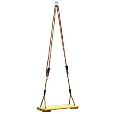 Imagen de LittleTom Columpio para niños 44x17.5cm Sencillo con Tabla de Madera Pino