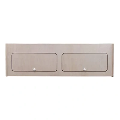 Imagen de Armario Almacenaje Madera Autocaravana sin Acabado 100x30x30cm Gabinete Almacenamiento Kit Mueble Camper 2 Puertas con Divisor Central Bisagras Cierre Suave Manijas Botón+Kit Fijación GRATIS