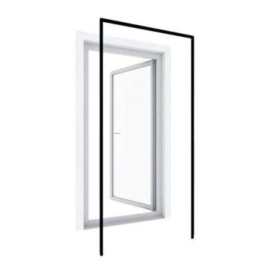 Imagen de Windhager Marco Tensor Puertas para Montaje sin taladrar, acortables Individualmente, 125 x 245 cm, Antracita, 03857