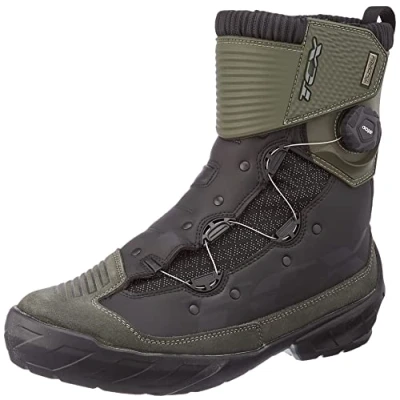 Imagen de TCX Infinity 3 Mid WP, Motorcycle Boot Hombre, Black Military Green, 45 EU