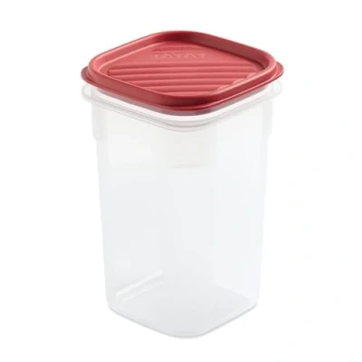 Imagen de TATAY Fiambrera de Alimentos, Hermética, 1L Capacidad, Tapa Flexible a Presión, Libre BPA, Apto Microondas y Lavavajillas, Color Arandano. Medidas: 10 x 16.5 cm