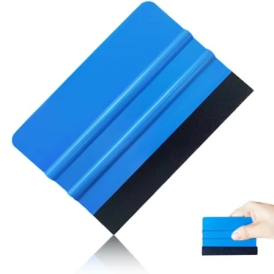 Imagen de Espatula Vinilo, Espátula Vinilo con Gamuza Suave del Fieltro, para Plástico Fieltro Raspador, Raspador de Película Coche, Professional Scratch Libre Enjugador