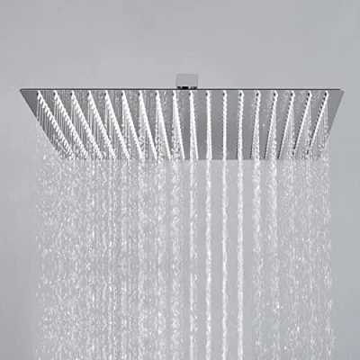 Imagen de JOHO Rociador superior de ducha 40x40cm cabezales fácil cuidado acero inoxidable 304 con antical