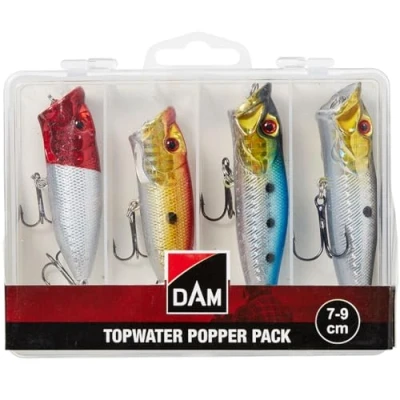 Imagen de Ron Thompson Topwater Popper Pack en Caja 4pcs Señuelo de superficie
