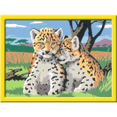 Imagen de Ravensburger 28486 Pintura guiada por números, diseño de leopardo , color/modelo surtido