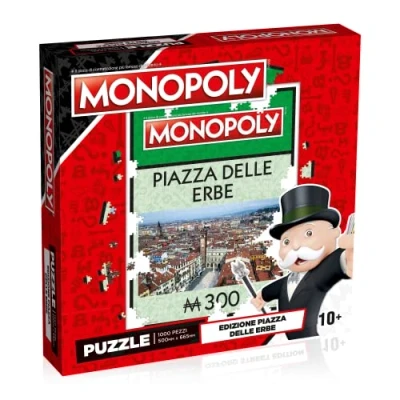 Imagen de Winning Moves Plaza de Hierbas, Verona, Puzzle Monopoly 1000 Piezas Ed. Italiana