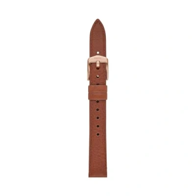 Imagen de Fossil Correa para mujer LiteHide de piel marrón, 14 mm, S141213, Casual