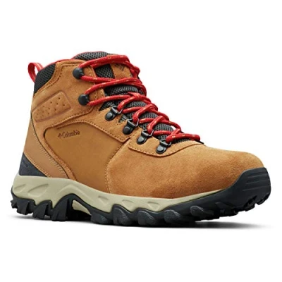 Imagen de Columbia Newton Ridge Plus 2 Suede WP, Botas De Senderismo, Hombre, Rojo (Elk/Mountain Red 2023), 45 EU
