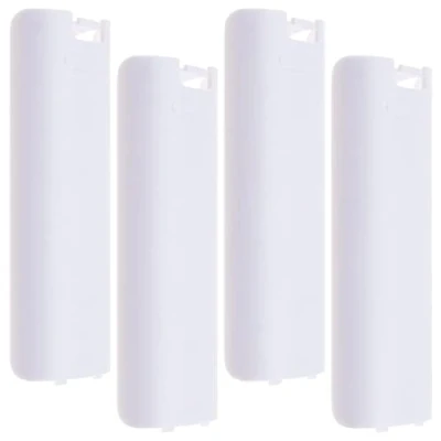 Imagen de Create idea 4PCS Cubierta de La Puerta Trasera Batería Compatible con Nintendo Wii Mando A Distancia Tapa Plástico Repuesto Color Blanco