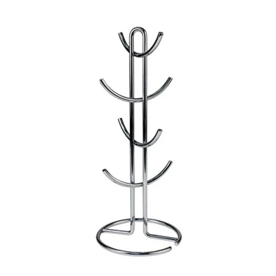 Imagen de Spectrum Diversified Estante de almacenamiento para tazas y té, accesorio barra café organizador cocina, metal, cromado, L