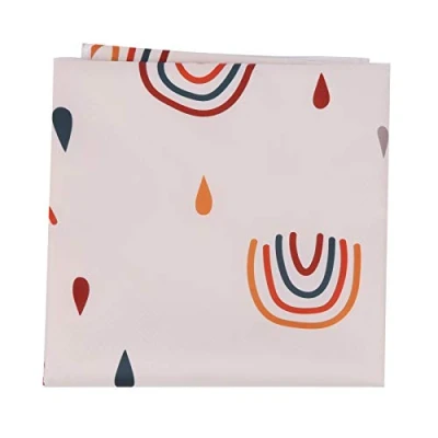 Imagen de Zerodis Tapete para Silla de Comedor bebé, Protector Piso Lavable Impermeable bebé Splat Debajo la Alta Trona(110 * 110CM)
