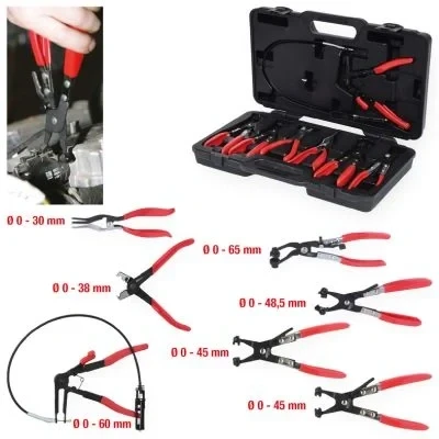 Imagen de KS TOOLS 115.1055 Juego de pinzas con revestimiento plástico Acero Cr Mo