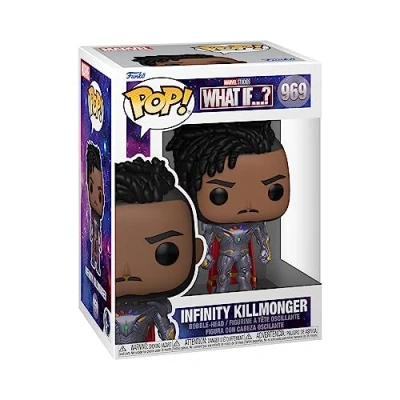 Imagen de Funko Pop! Marvel The King What If Infinity Killmonger Figura de Vinilo Coleccionable Idea Regalo Mercancia Oficial Juguetes para Niños y Adultos TV Fans