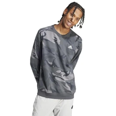 Imagen de adidas Hombre Seasonal Essentials Camouflage Sweatshirt, DGH Solid Grey, M