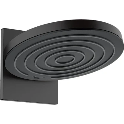 Imagen de hansgrohe Pulsify S, rociador de ducha con conexión a pared, fija redondo, cabezal lluvia 2 tipos chorro, sistema antical, blanco mate