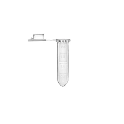 Imagen de MUHWA tubos de microcentrífuga 2 ml, 500 ensayo graduados con tapa rápida, frasco muestra microtubo redondeado para laboratorio (transparente)
