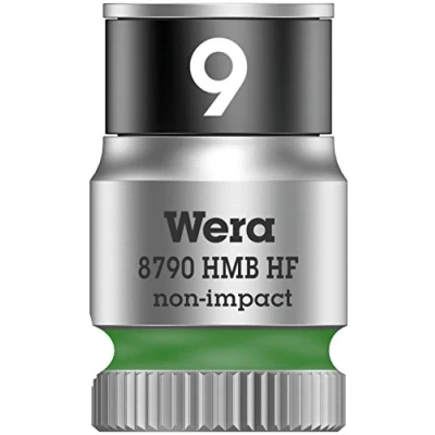 Imagen de WERA 05003743001 8790 HMB HF 9,0 Llave de vaso Zyklop con función sujeción 3/8&quot;