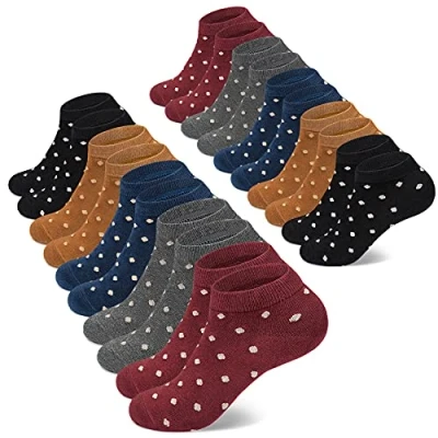 Imagen de Calcetines Mujer 10 Pares Cortos Algodon Antideslizante Verano (8202 39 42)