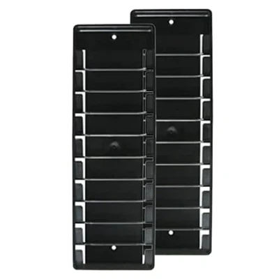 Imagen de 905446 Juego de 2 soportes pared compatibles con Chipdrive para 10 tarjetas empleado Registro tiempo/temporizador