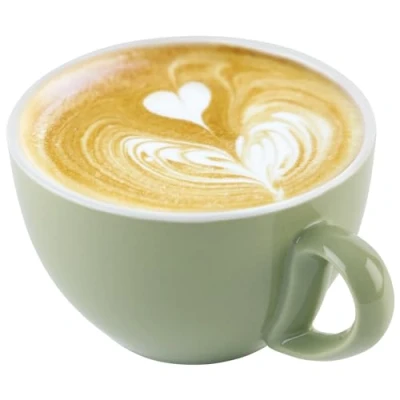 Imagen de APS 16007 Taza de capuchino en color verde, diámetro 10,5 cm, altura 6,5 300 ml
