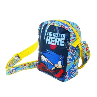 Imagen de Sonic The Hedgehog Bolso para Niños, Diseño el Erizo, Ajustable, Regalo Niños y Adolescentes