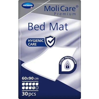 Imagen de Molicare Premium Bed Mat 9 Gotas: Protector de cama con núcleo absorbente copos celulosa, 60 x 90 cm, 2 30 unidades