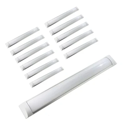 Imagen de Jandei Regletas LED Slim Con Tiras de Integradas 36W, Lámparas para Zonas Trabajo, Industriales, Hogares (12 unidades, Blanco Neutro 4200K)