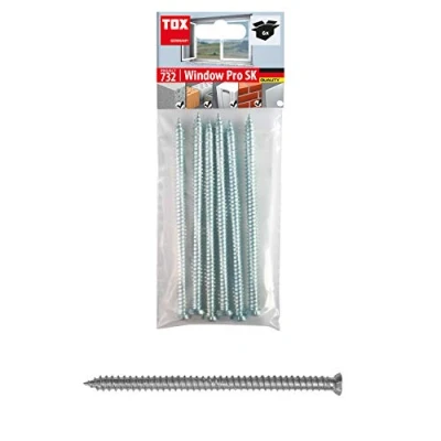 Imagen de TOX 91601411 Clavija de carpintería, Plateado, 7,5x152mm, Set 4 Piezas