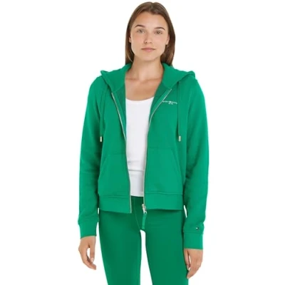 Imagen de Tommy Hilfiger Sudadera con Cremallera Mujer Hoodie 1985, Verde (Olympic Green), M