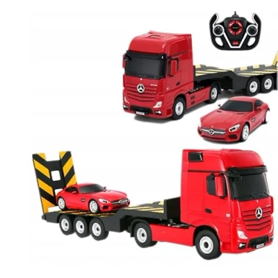 Imagen de COIL Mercedes Benz Actros con remolque, escala 1:26, AMG GT, 1:24, Caravan, mando a distancia, ABS, coche de dirección partir 6 años