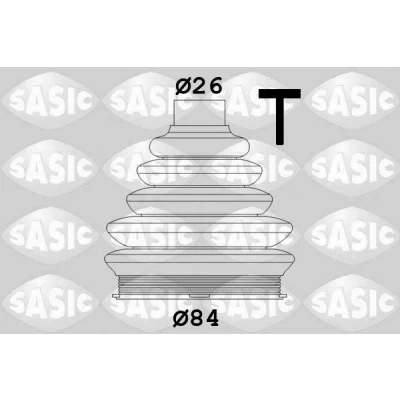 Imagen de SASIC 1900016 Fuelle Palier lado de rueda Termoplástico PEUGEOT: 807, 806, Expert I Furgón, CITROËN: C8, Jumpy MPV, Evasion